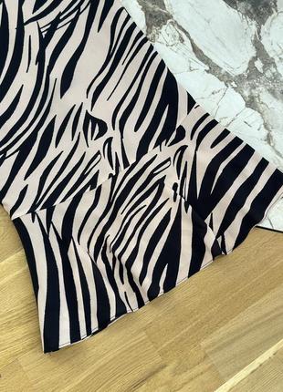 Меди юбка, длинная юбка в полоску animal print3 фото