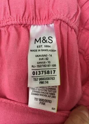Льняная юбка миди «m&amp;s» 9