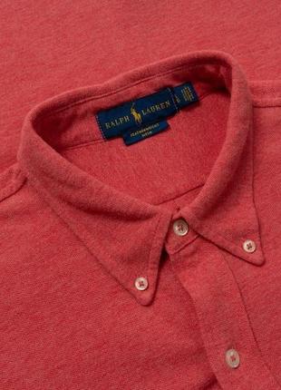 Ralph lauren featherweight mesh shirt мужская рубашка