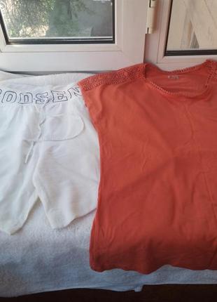 Брендовий котоновий домашній комплект піжама-шорти футболки8 фото