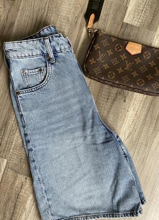 Крутые джинсовые шорты бермуды h&amp;m5 фото