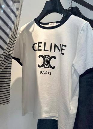 Футболка укороченная в стиле celine