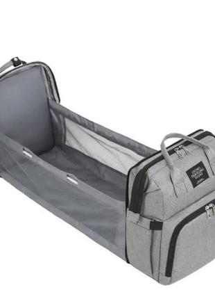 Рюкзак - кроватка органайзер для мам living traveling share серый5 фото