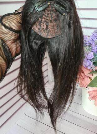 Челка-шторка 100% натуральный волос