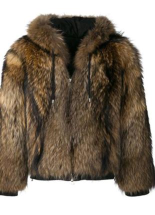 Шуба куртка полушубок мех волк волчий