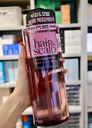 Шампунь для увеличения объема волос с коллагеном mise en scene hair & scalp volume shampoo 750 мл