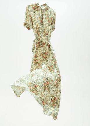 Нежное легкое платье в цветах zara4 фото