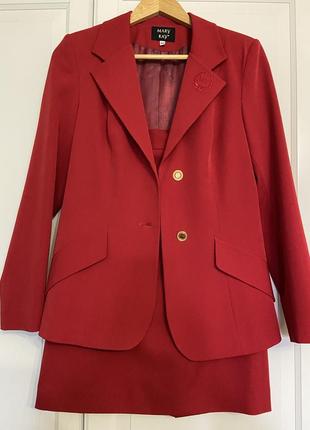 Костюм с юбкой mary kay s/44 г