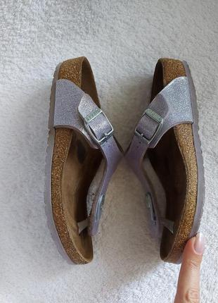 Шлепанцы вьетнамки birkenstock 30p фиолетовые3 фото