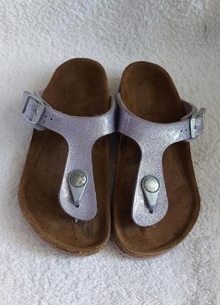 Шлепанцы вьетнамки birkenstock 30p фиолетовые