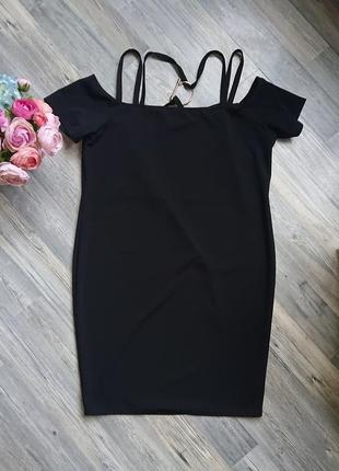 Красивое женское черное платье большой размер батал 50 /52/54 сарафан6 фото