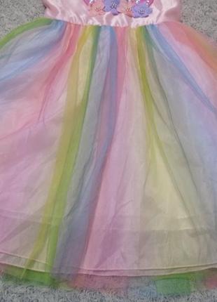 Карнавальное платье единорог единорожка, пони 7-8 лет2 фото