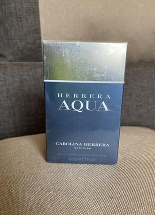 Carolina herrera herrera aqua, туалетна вода 50 мл, оригинал