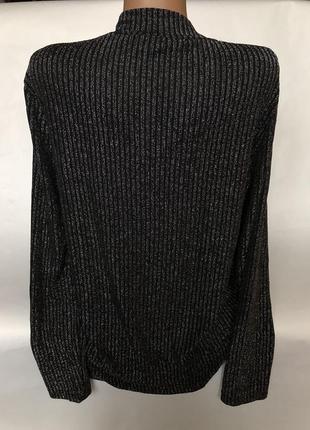 Крутой свитер водолазка с люрексом2 фото