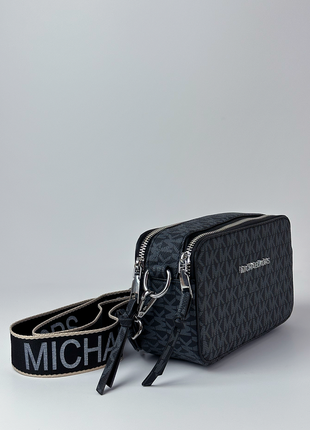 Жіноча сумка michael kors snapshot black/blue 21 х 12.5 х 7 см (арт: 3111)4 фото