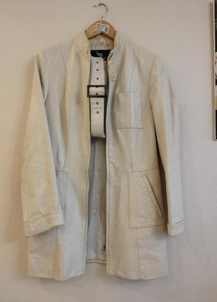 Кожаный тренч