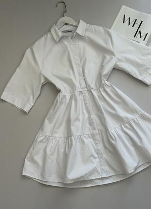 Платье - рубашка stradivarius1 фото