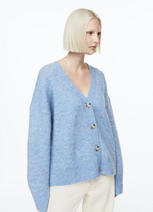 Шикарний новий преміальний мохеровий светр кардиган h&m