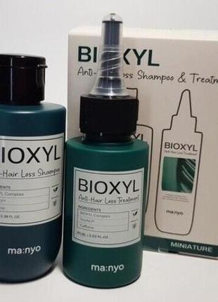 Набор против выпадения волос manyo bioxyl anti-hair loss shampoo & treatment 100+60 мл