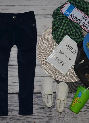 3 роки 98 см мега круті штани узкачи скіни микровельвет сині