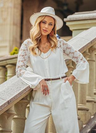 Купить Турецкие блузки кружевные — недорого в каталоге Блузы на Шафе | Киев  и Украина