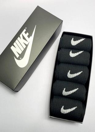 Носки мужские черные найк nike 40-45 р в коробке