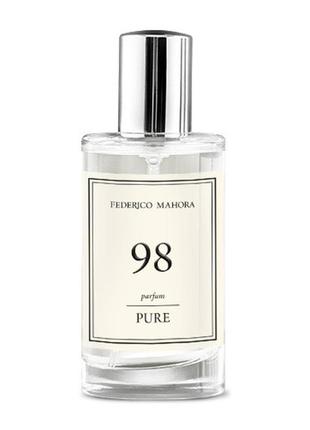 Fm 98 pure 50 мл духи женские цветочно фруктовый аромат парфюмерия fm