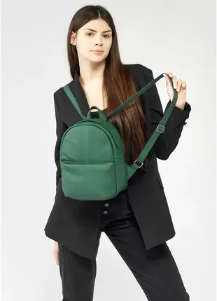 Женский рюкзак зеленый3 фото