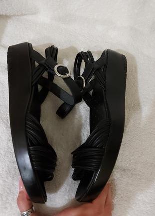 Босоножки сандали camper 37p черные кожа3 фото