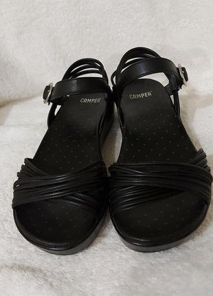 Босоножки сандали camper 37p черные кожа1 фото