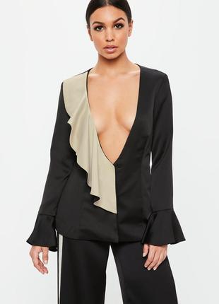 Пиджак атласный missguided блуза1 фото