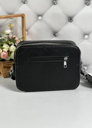 Женская сумка черная пудровая зеленая каркасная небольшая сумочка5 фото