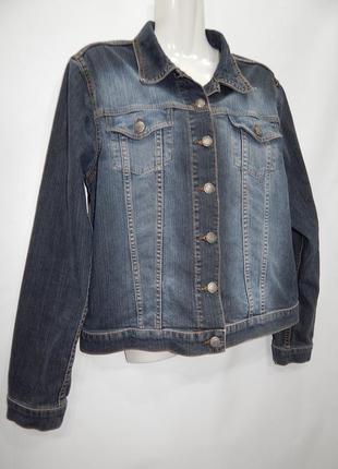 Куртка джинсова жіноча vintage tom tompson, ukr 48-50, eur 38-40 014dg (в зазначеному розмірі, тільки 1 шт.)4 фото