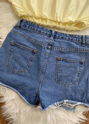 Шорти джинсові рвані + топ у подарунок 💝5 фото