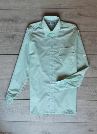 Мятная мужская рубашка, легкая и нежная