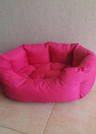 Красива лежанка для маленьких собак 45х55 см рожевий4 фото