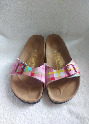 Шлепанцы papillio by birkenstock 40p цветные ортопедические