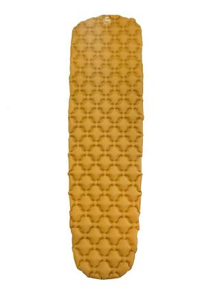 Надувной каремат походный, туристический wcg для кемпинга (желтый)