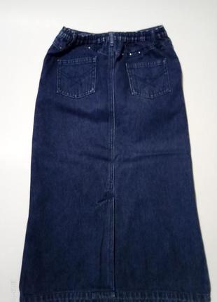 Юбка джинсовая юбка длинная юбка детская2 фото
