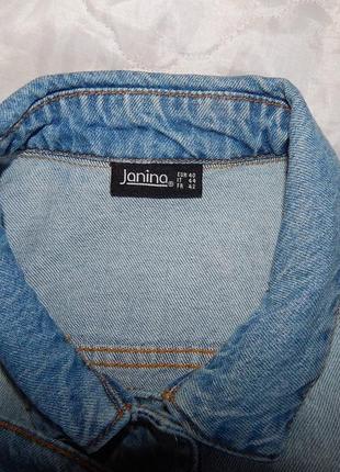 Куртка джинсова жіноча vintage janina, ukr 48-50, eur 40-42 018dg (в зазначеному розмірі, тільки 1 шт.)6 фото