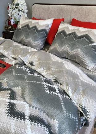 Комплект постільної білизни фланель асті, turkish flannel (полуторний)10 фото