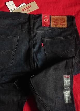 Брендовые фирменные джинсы levi's 513,оригинал из сша,новые с бирками,размер 34/32.10 фото