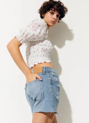 Стильные базовые джинсовые шортики h&m2 фото