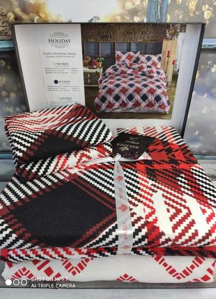 Двоспальний євро комплект belizza holiday фланель