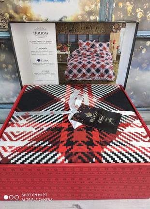 Двоспальний євро комплект belizza holiday фланель