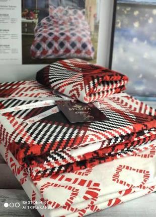 Двоспальний євро комплект belizza holiday фланель