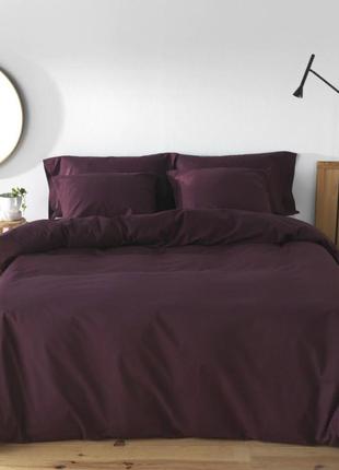 Постельное белье аметист ранфорс meriset - семейный на резинке