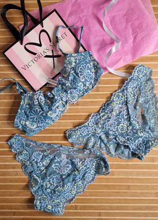 Комплект премиум dream angel wicked unlined crossdye lace balconette bra  victorias secret