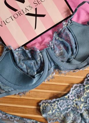 Комплект премиум dream angel wicked unlined crossdye lace balconette bra  victorias secret3 фото