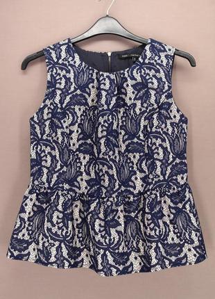 Красивая нарядная ажурная блузка "oasis". размер uk16/eur42 (l).6 фото